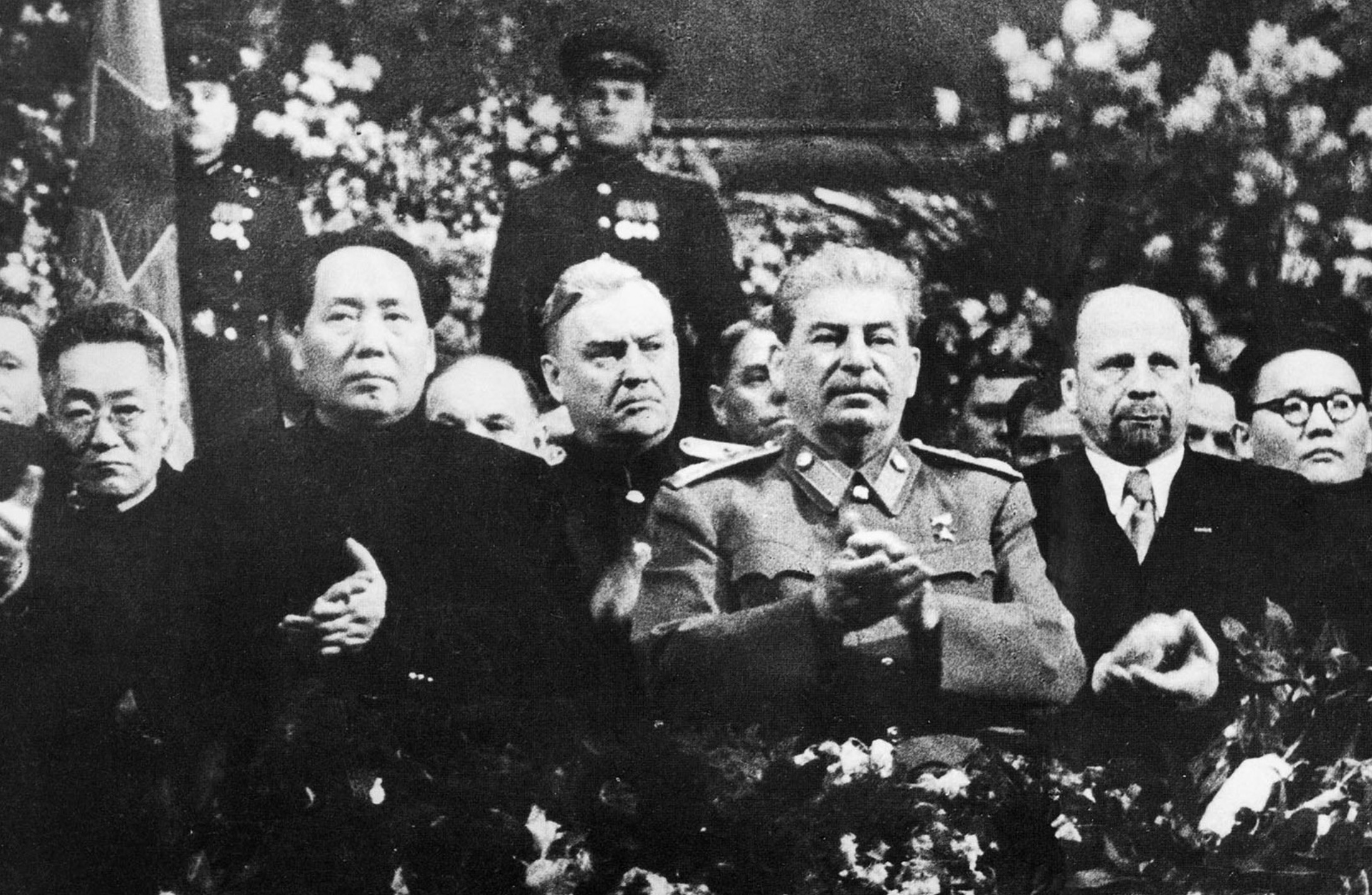 Mao Zedong and Joseph Stalin in Moscow 